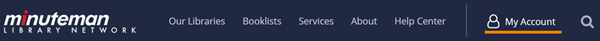 Menu bar with My Account option higlighted