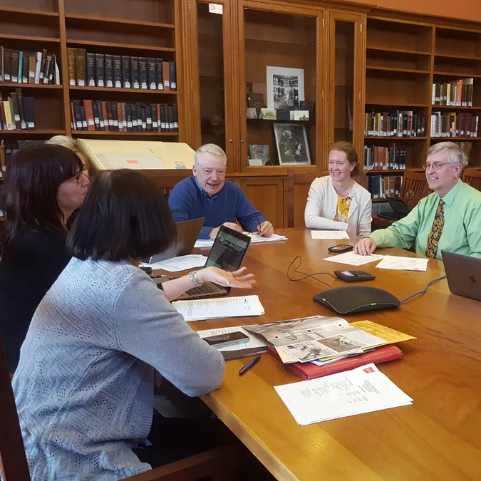 Photo of Minuteman board members in a meeting